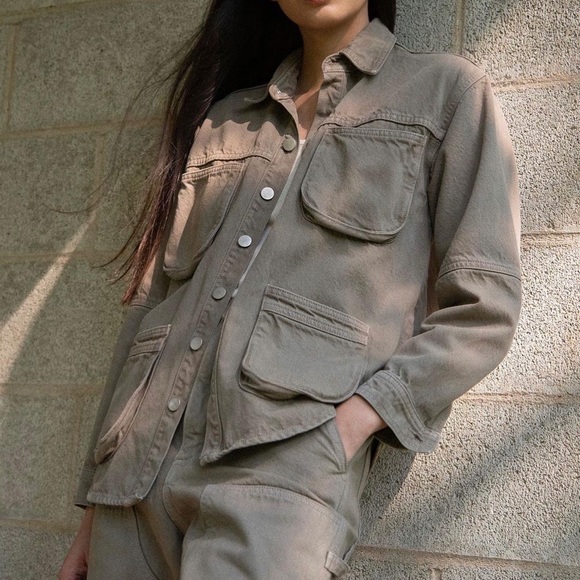 Shaina Mote Jackets & Blazers - Shaina Mote work shirt in grey